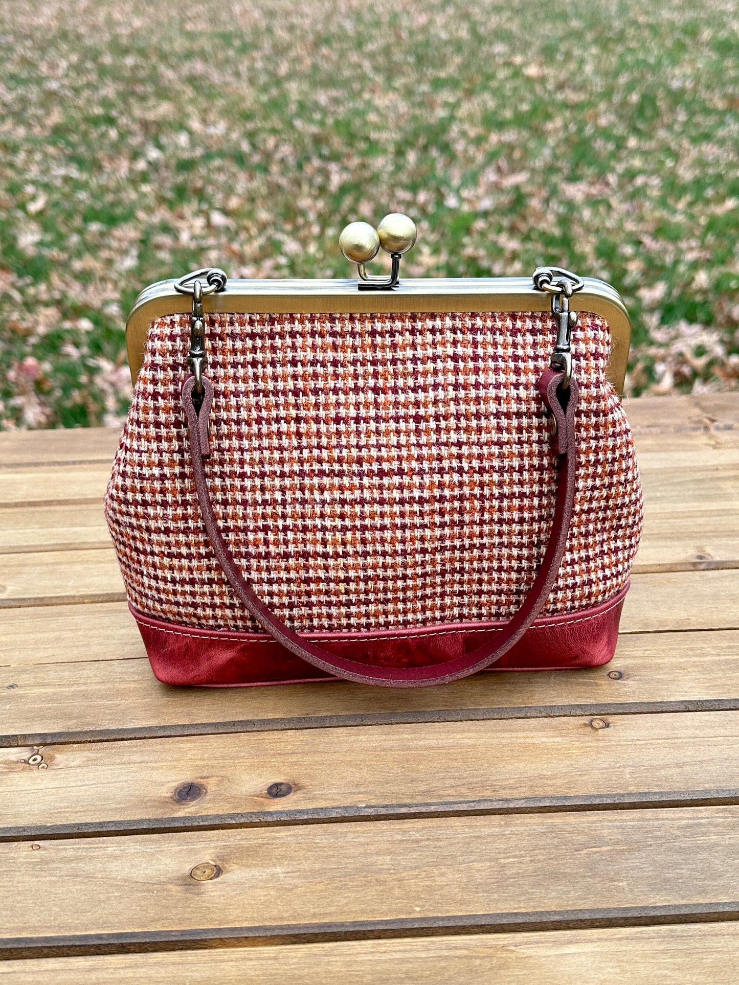 Harris Tweed® Princess Anne Kiss Lock Purse