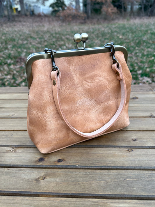 Made to Order: Leather Princess Anne Kiss Lock Purse