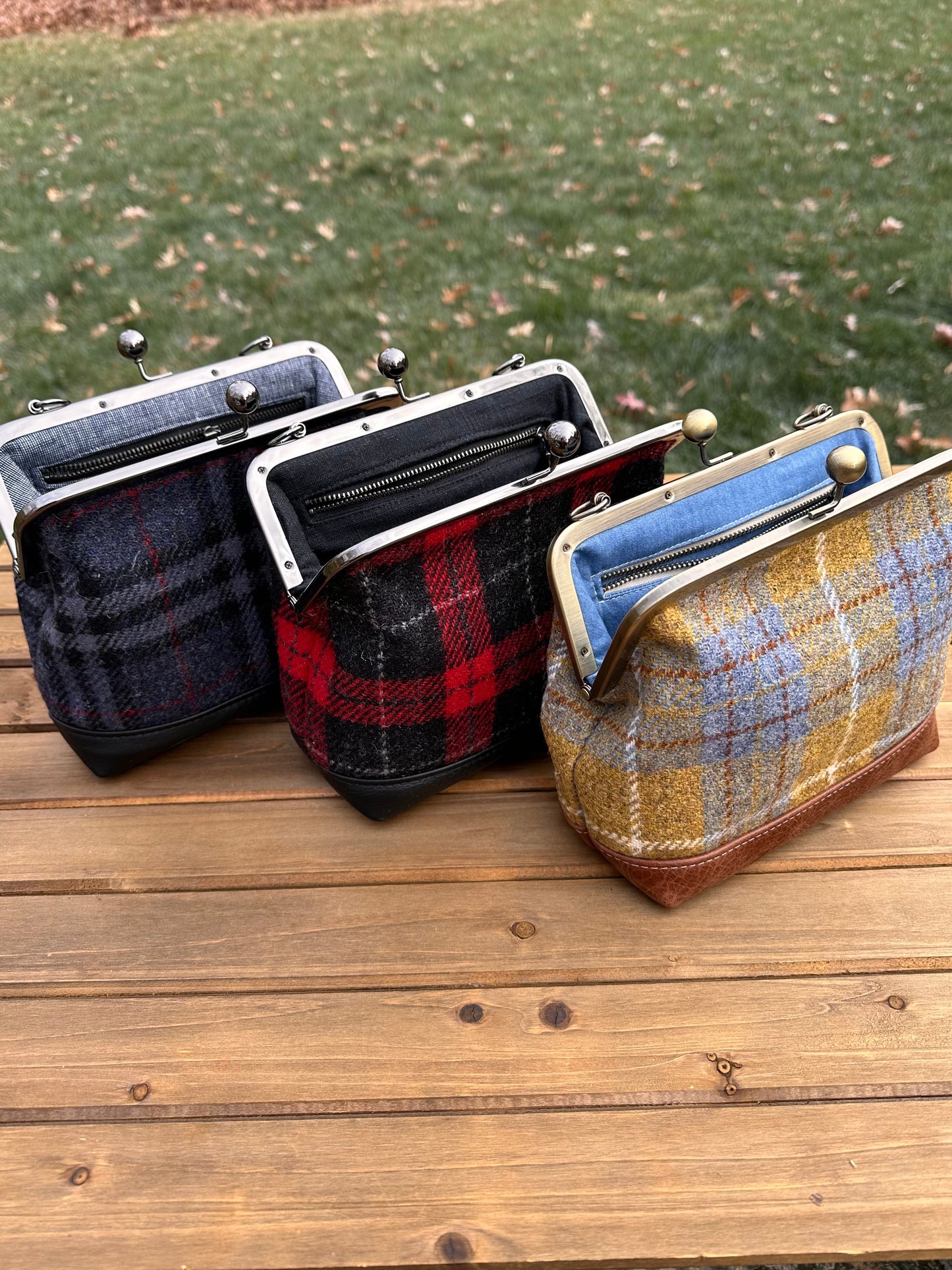 Harris Tweed® Princess Anne Kiss Lock SquiresCanvasCreations.com
