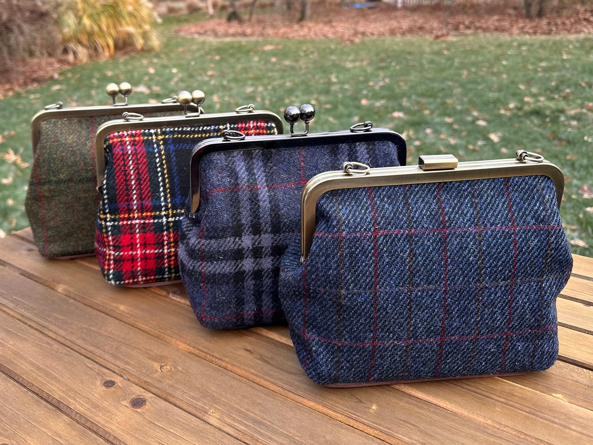 Harris Tweed® Princess Anne Kiss Lock SquiresCanvasCreations.com