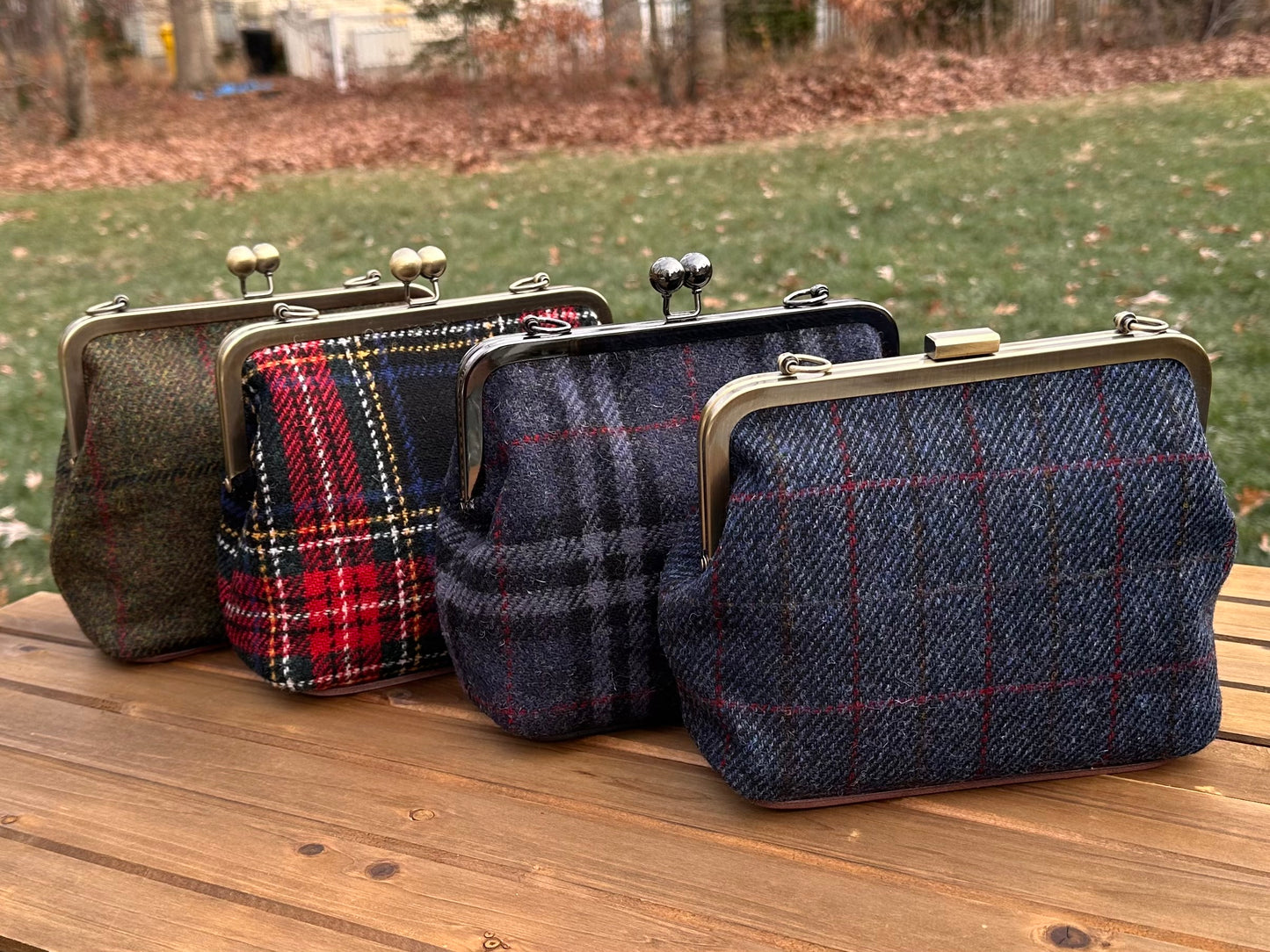 Harris Tweed® Princess Anne Kiss Lock SquiresCanvasCreations.com
