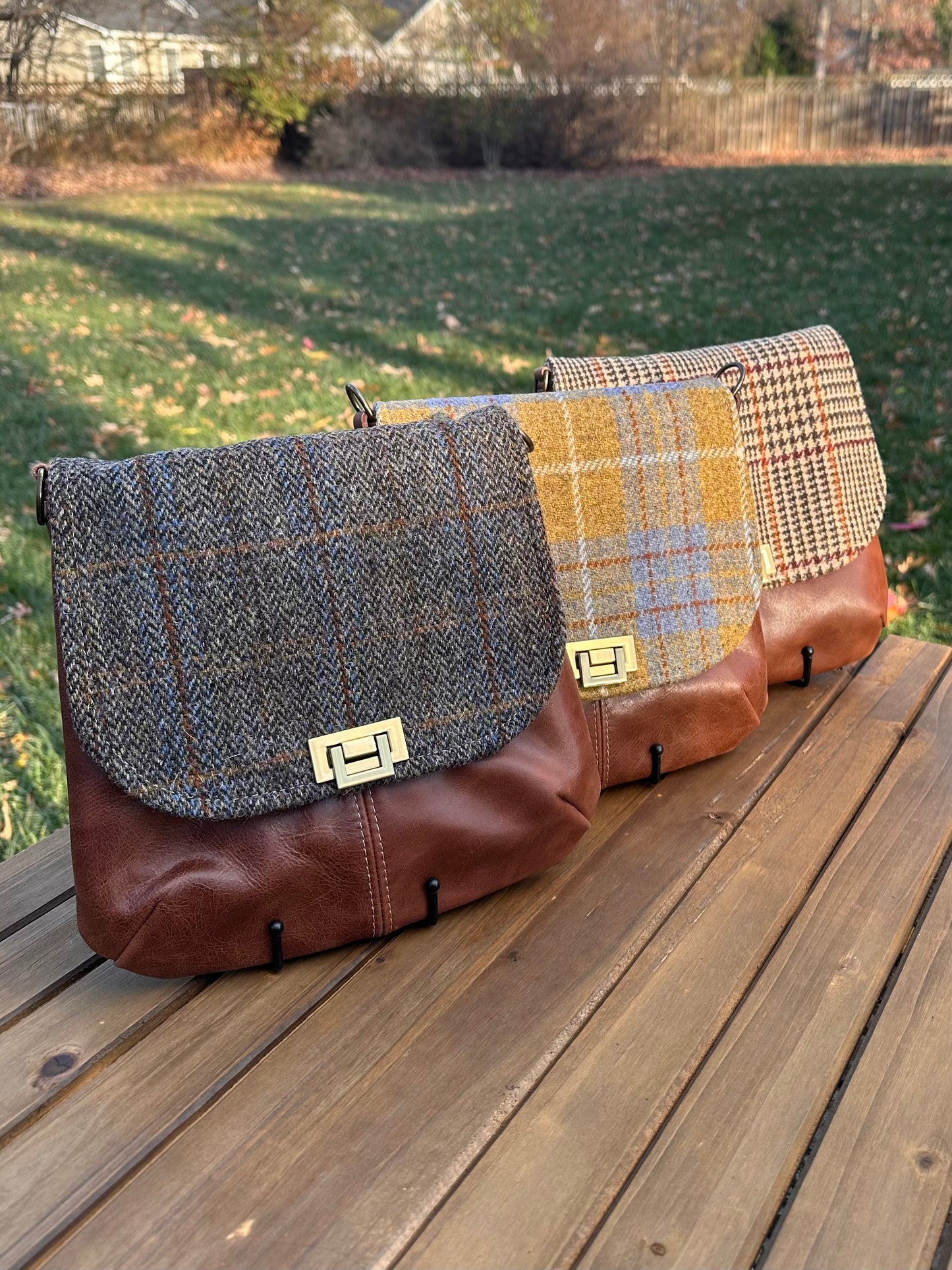 Harris Tweed® Shoreline Crossbody SquiresCanvasCreations.com