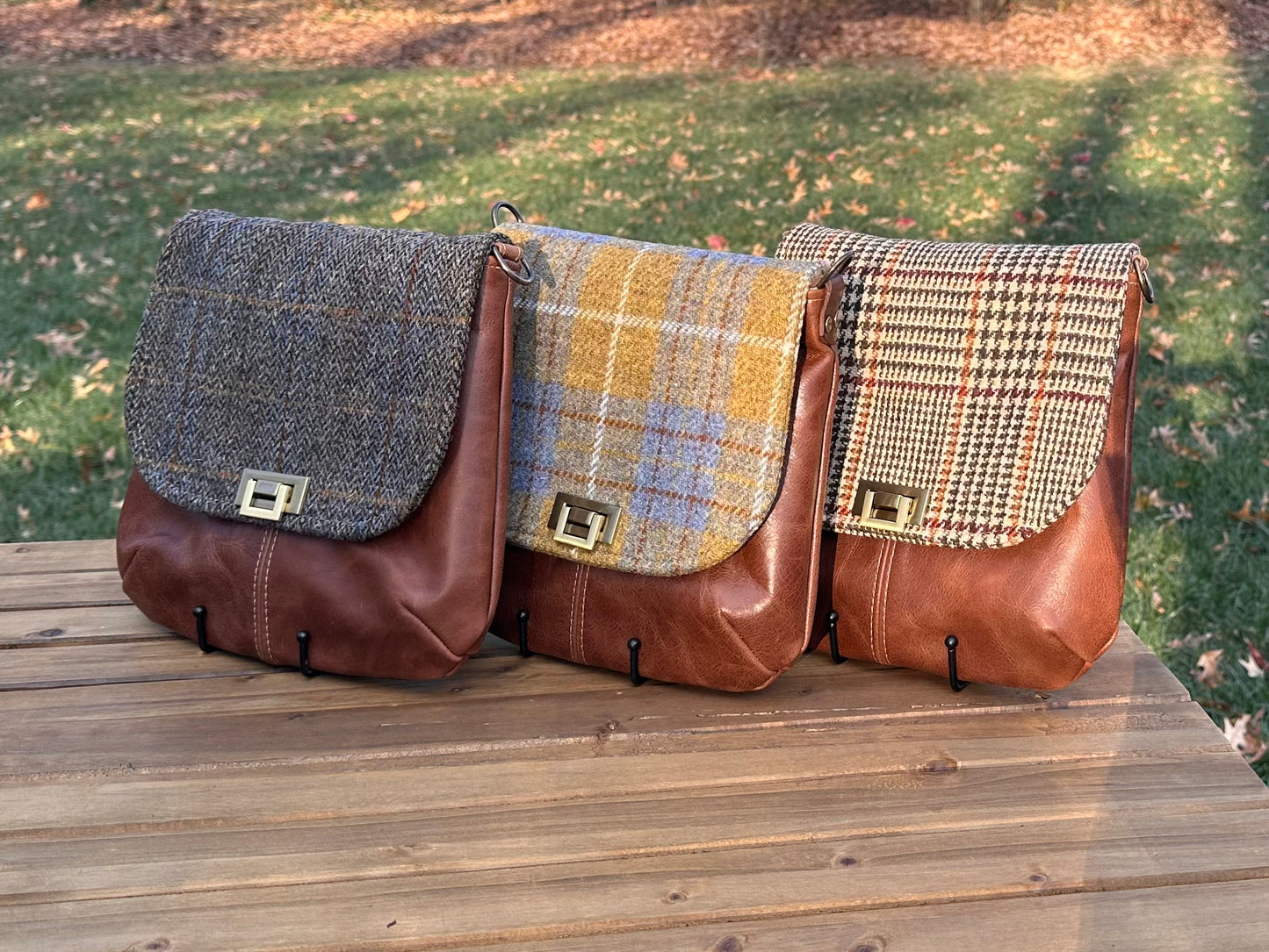 Harris Tweed® Shoreline Crossbody SquiresCanvasCreations.com