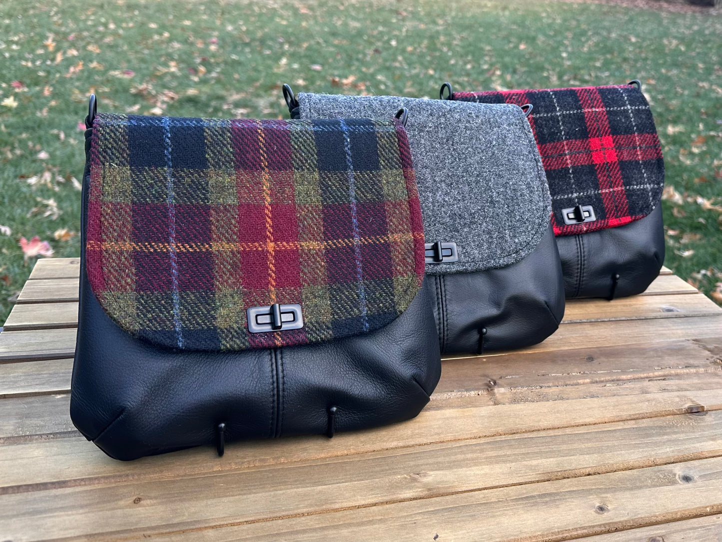 Harris Tweed® Shoreline Crossbody SquiresCanvasCreations.com