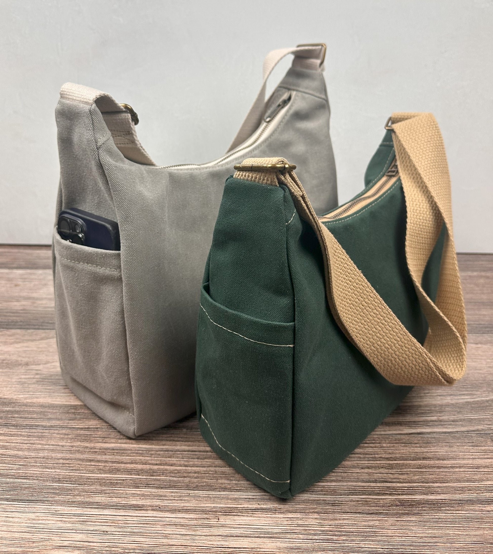 Canvas South Creek Hobo Bag with Cotton Webbing Strap SquiresCanvasCreatons.com