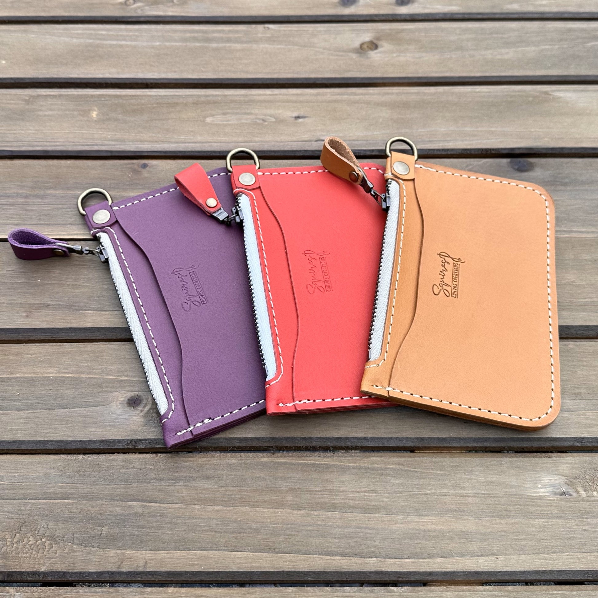 Korba Buffalo Leather with Brass Hardware Pocket Cruiser Wallet squirescanvascreations.com