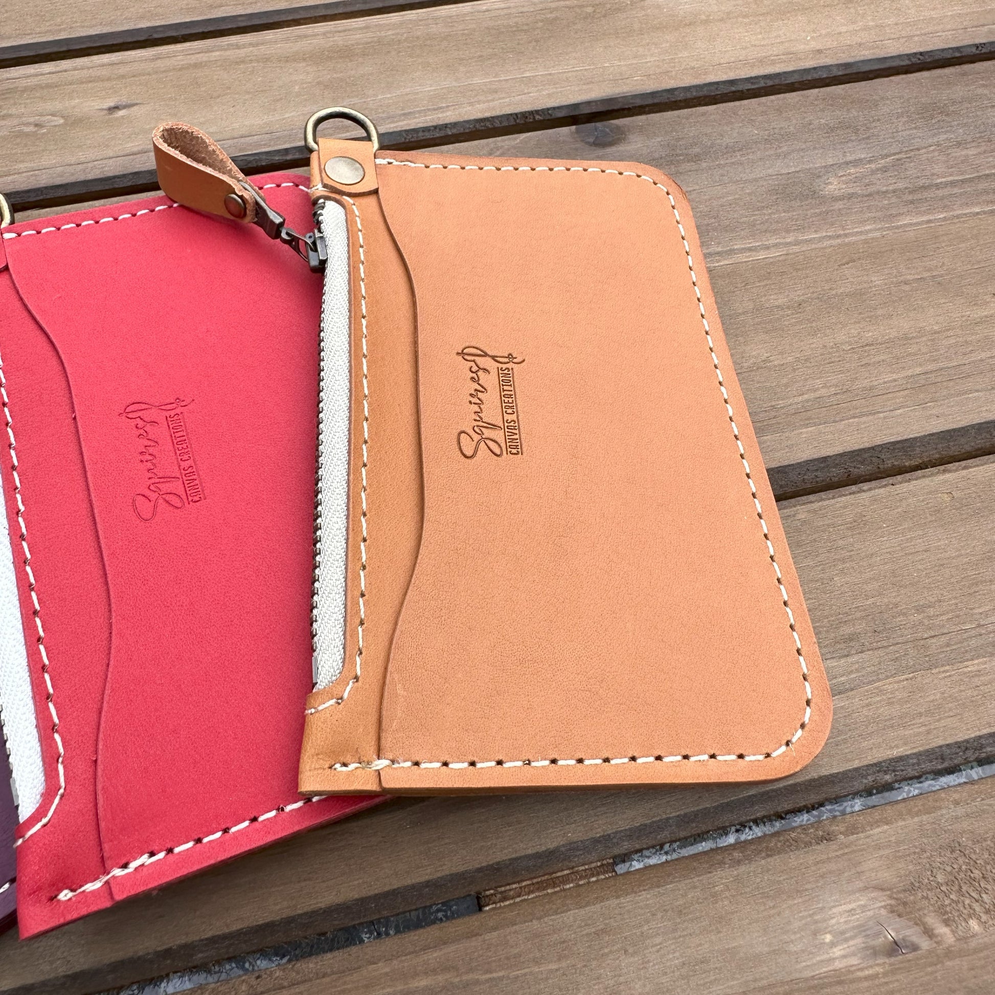 Mango Korba Buffalo Leather with Brass Hardware Pocket Cruiser Wallet squirescanvascreations.com