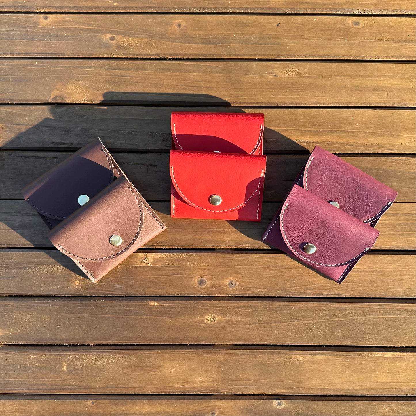 Rock Hall Leather Wallet Korba Buffalo Leather SquiresCanvasCreations.com