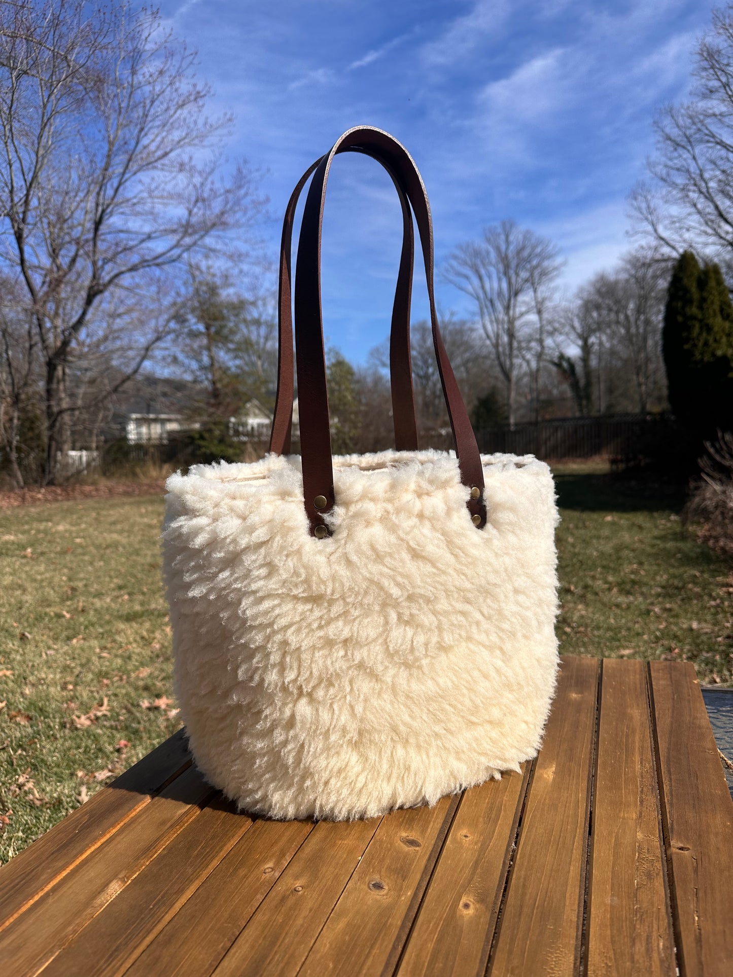 Made To Order: Shearling Parker Creek Tote