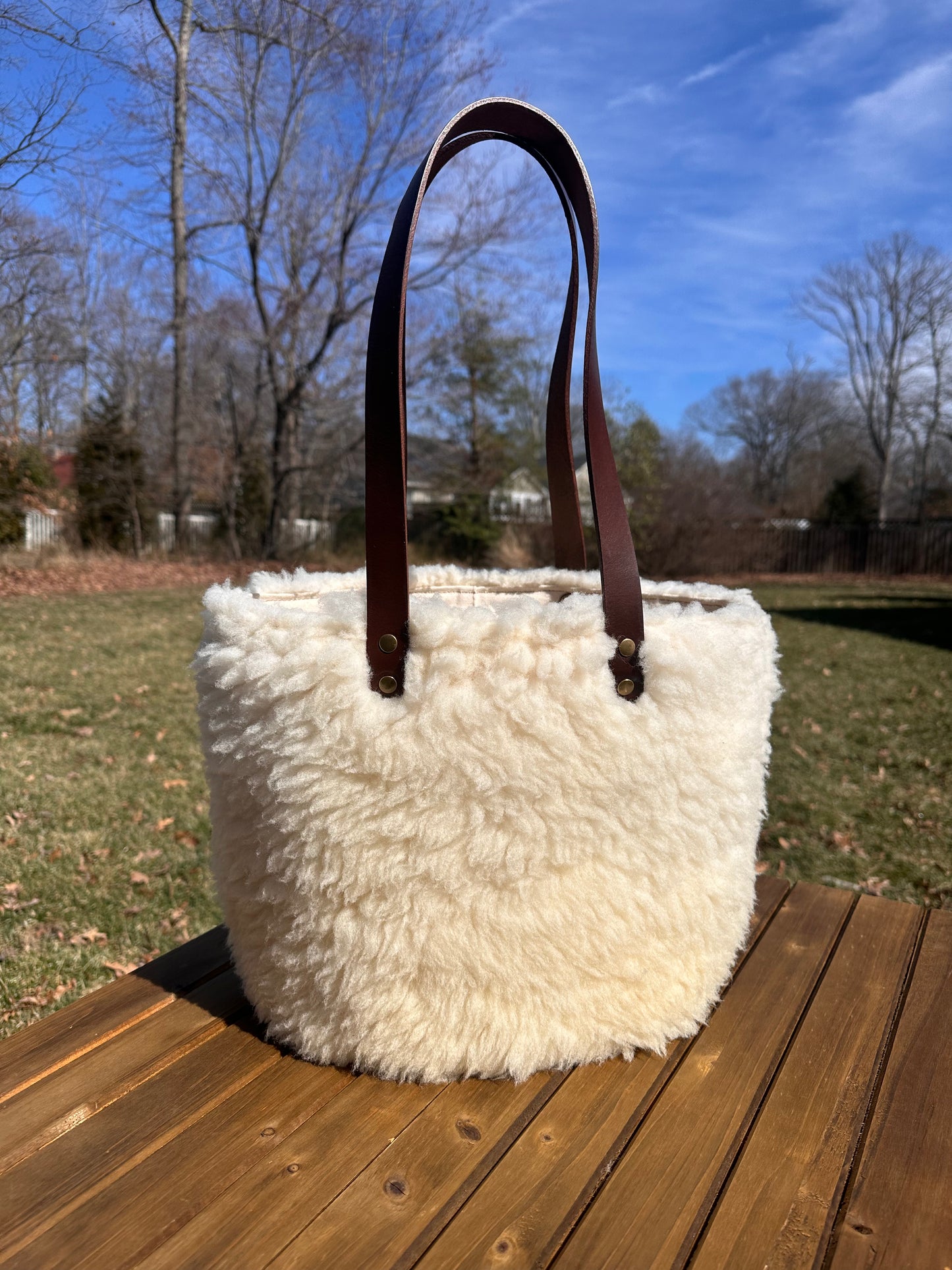 Made To Order: Shearling Parker Creek Tote
