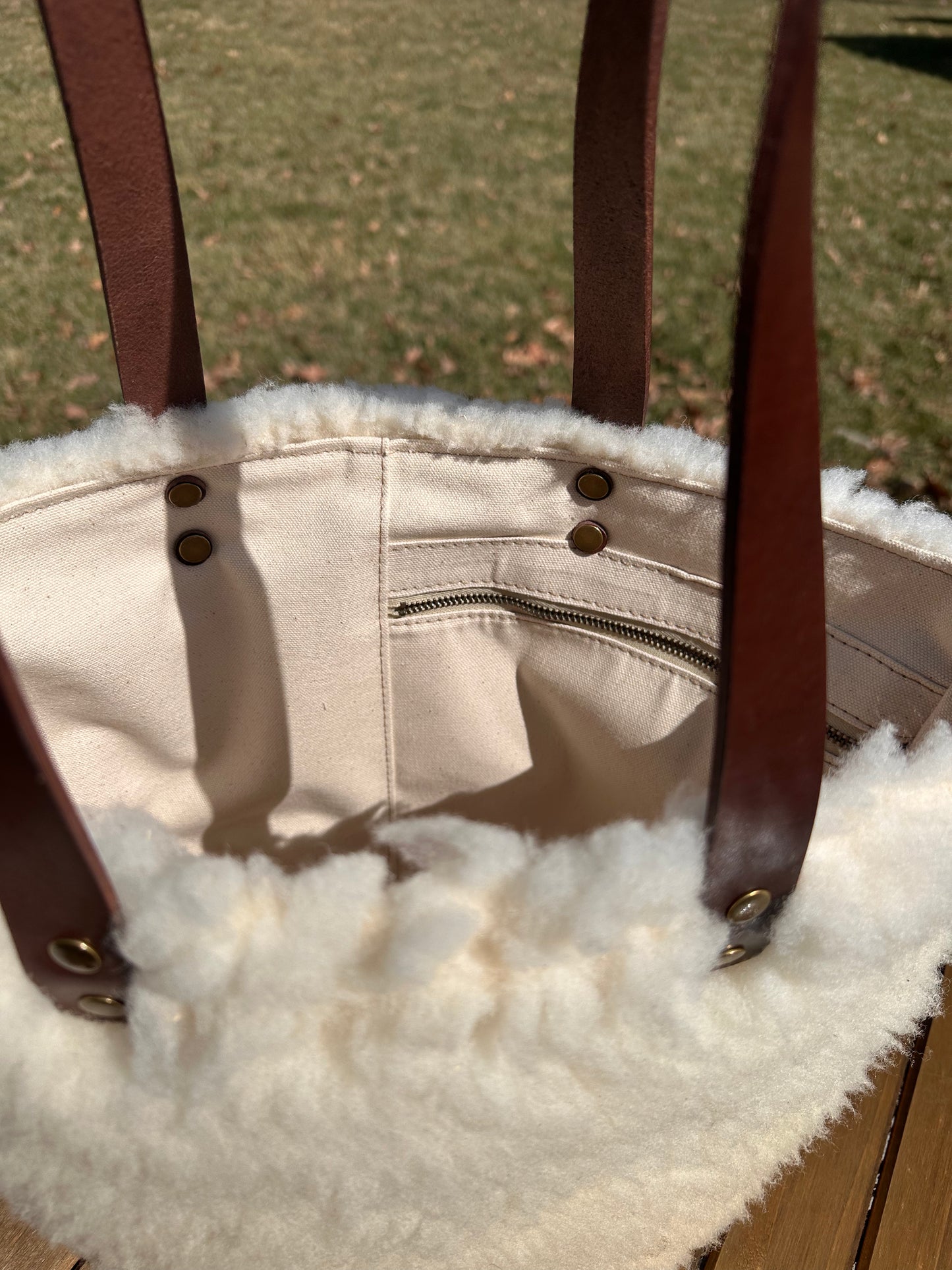 Made To Order: Shearling Parker Creek Tote