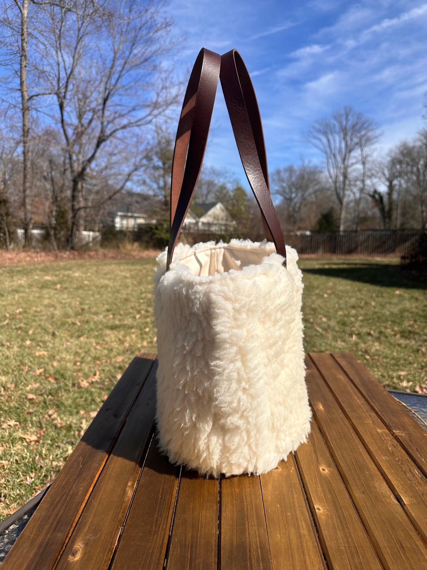 Made To Order: Shearling Parker Creek Tote