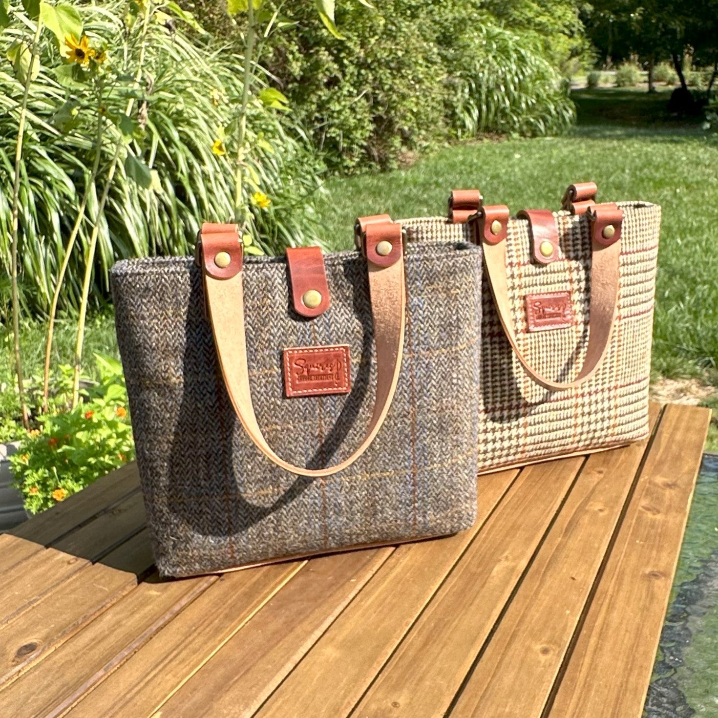 Harris Tweed® Tote SquiresCanvasCreations.com