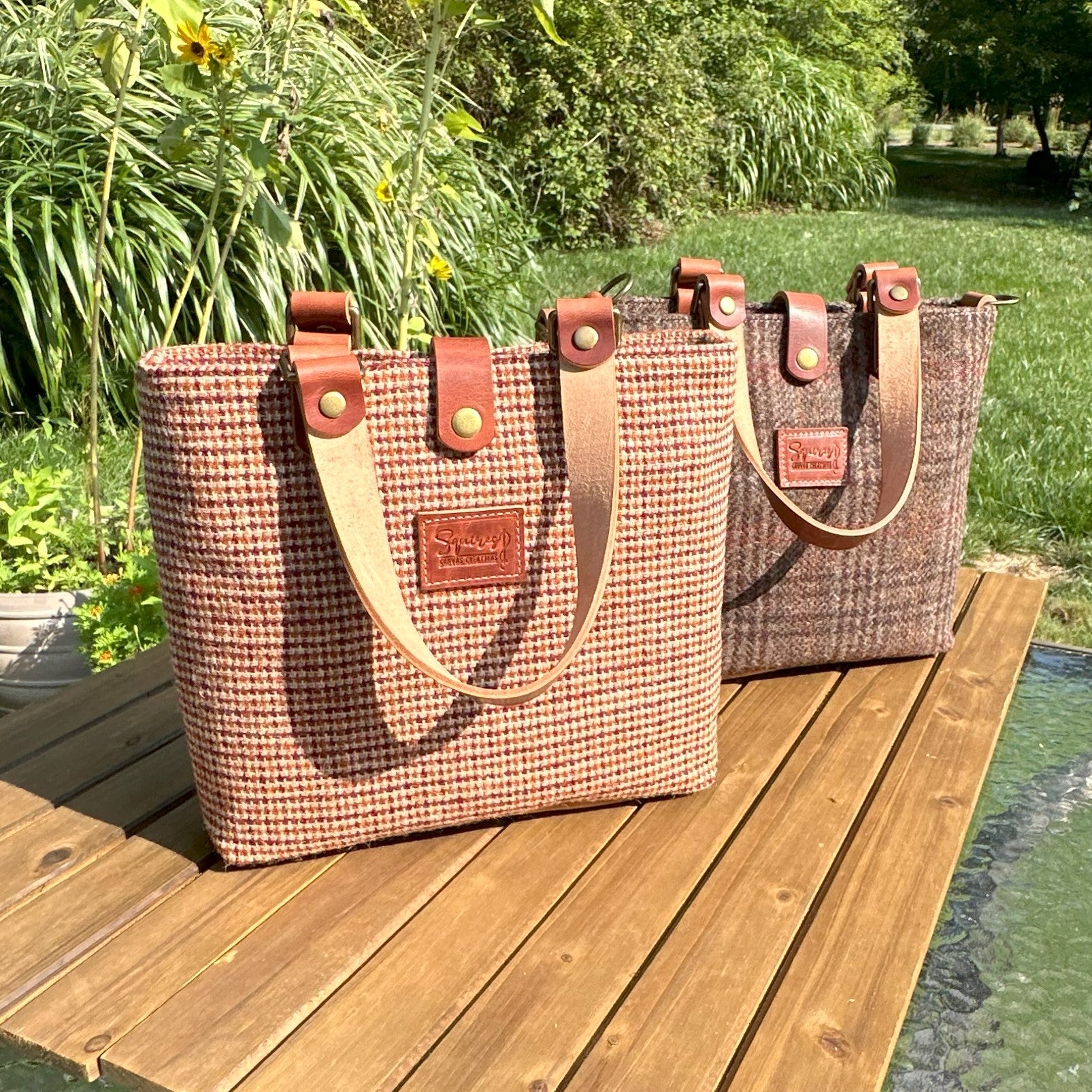 Harris Tweed® Tote SquiresCanvasCreations.com