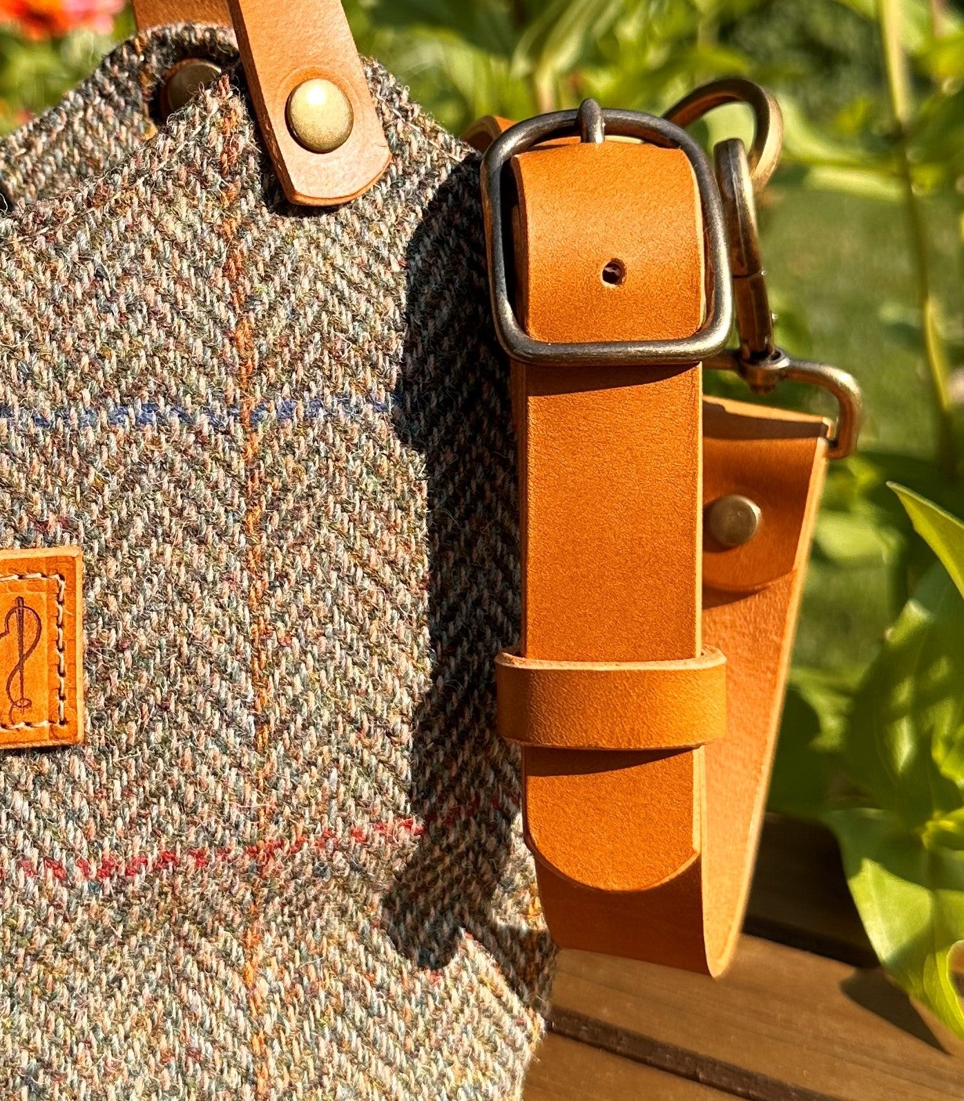 Elegant Artisan-made Biscuit leather buckle strap made from premium full-grain vegetable-tanned leather with Solid brass hardware.
