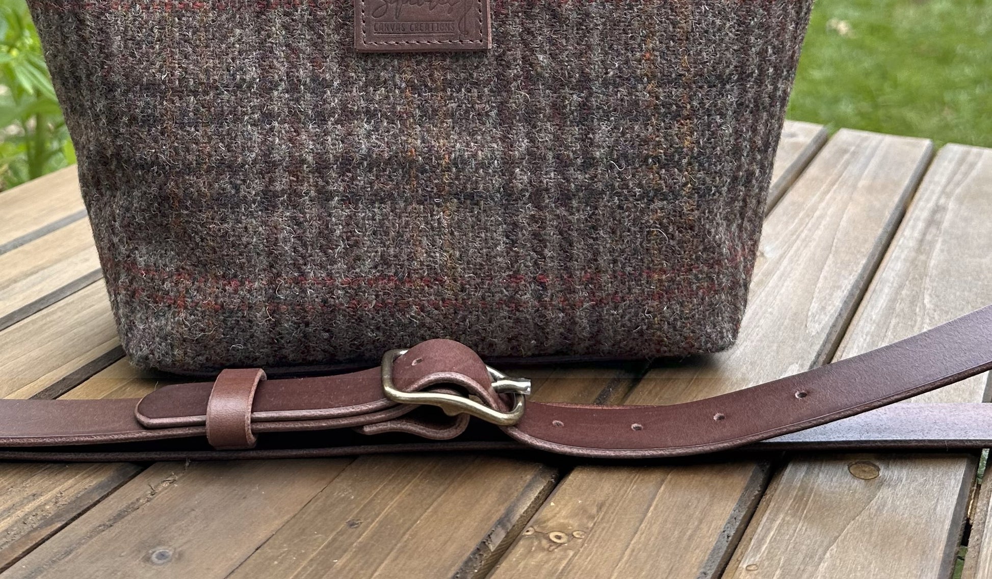 Elegant Artisan-made Dark Brown leather buckle strap made from premium full-grain vegetable-tanned leather with Solid brass hardware.