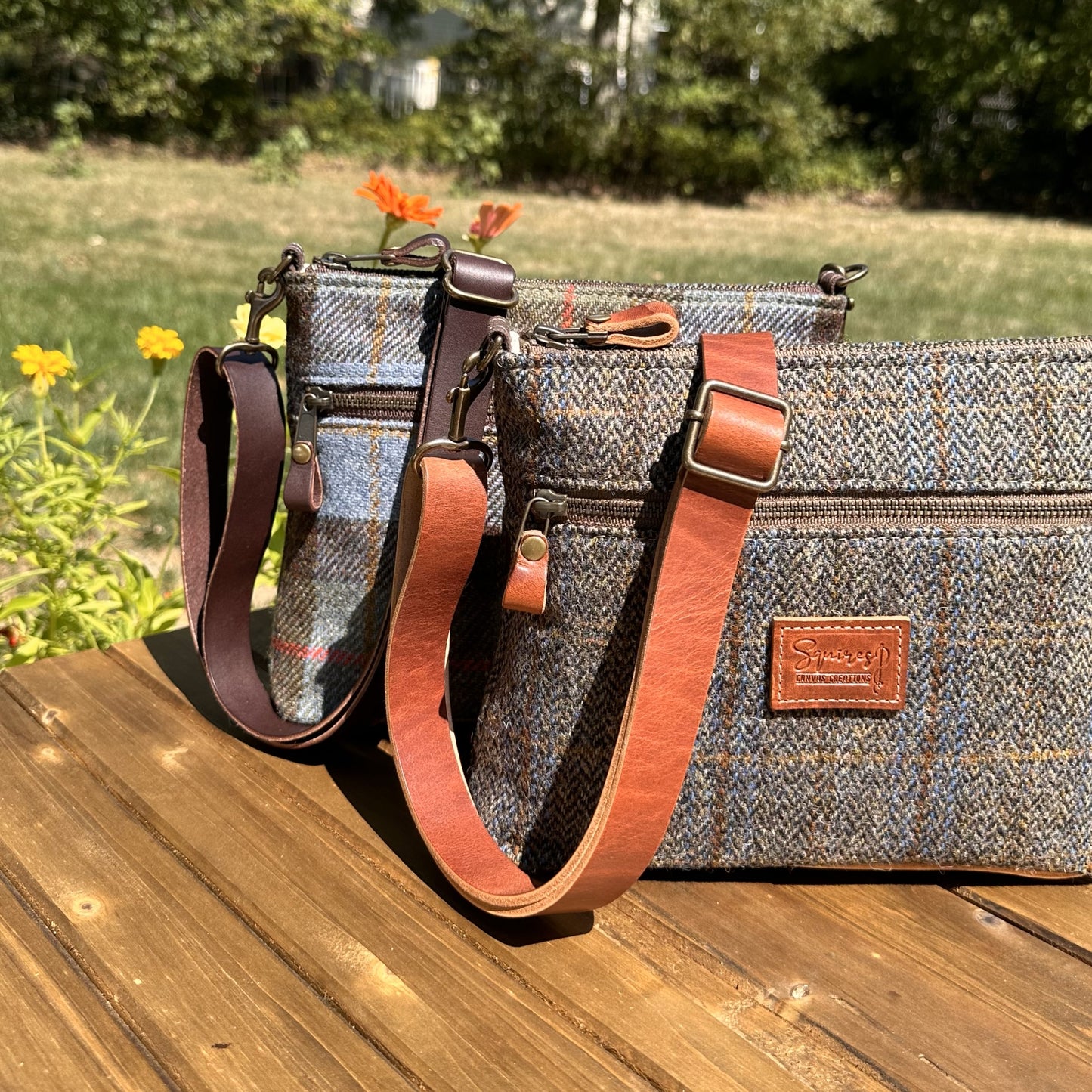 Harris Tweed® Fairhaven Crossbody SquiresCanvasCreations.com