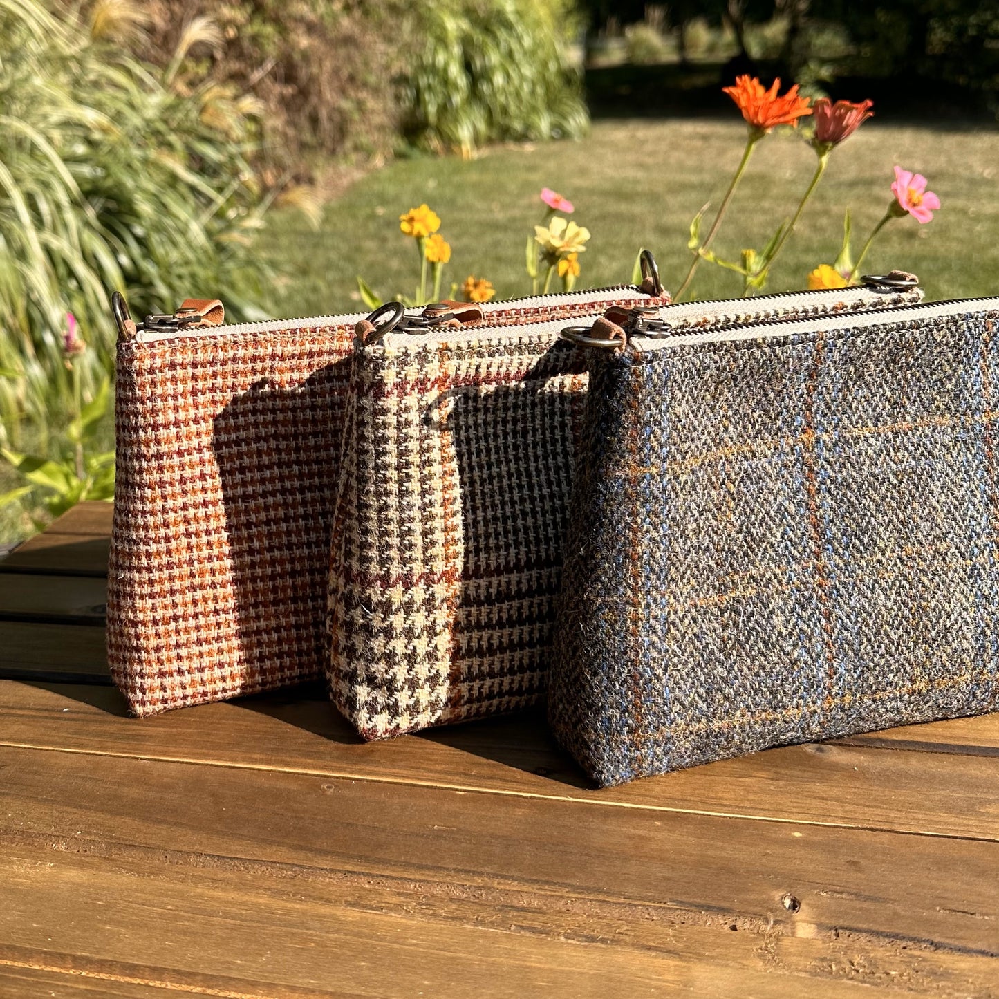 Harris Tweed® Shelly Pouch SquiresCanvasCreations.com