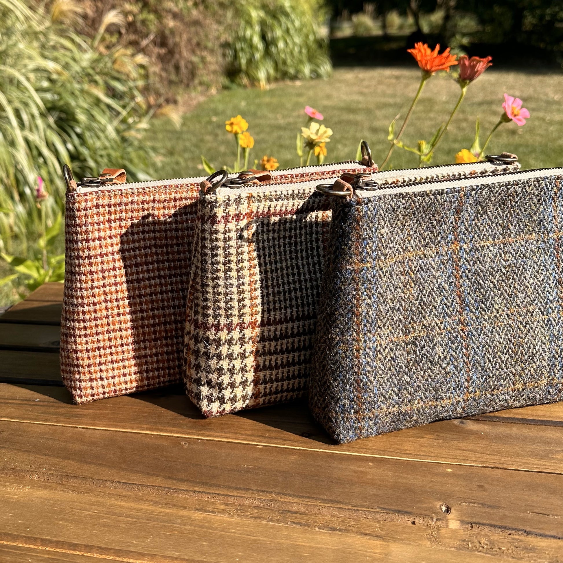 Harris Tweed® Shelly Pouch SquiresCanvasCreations.com