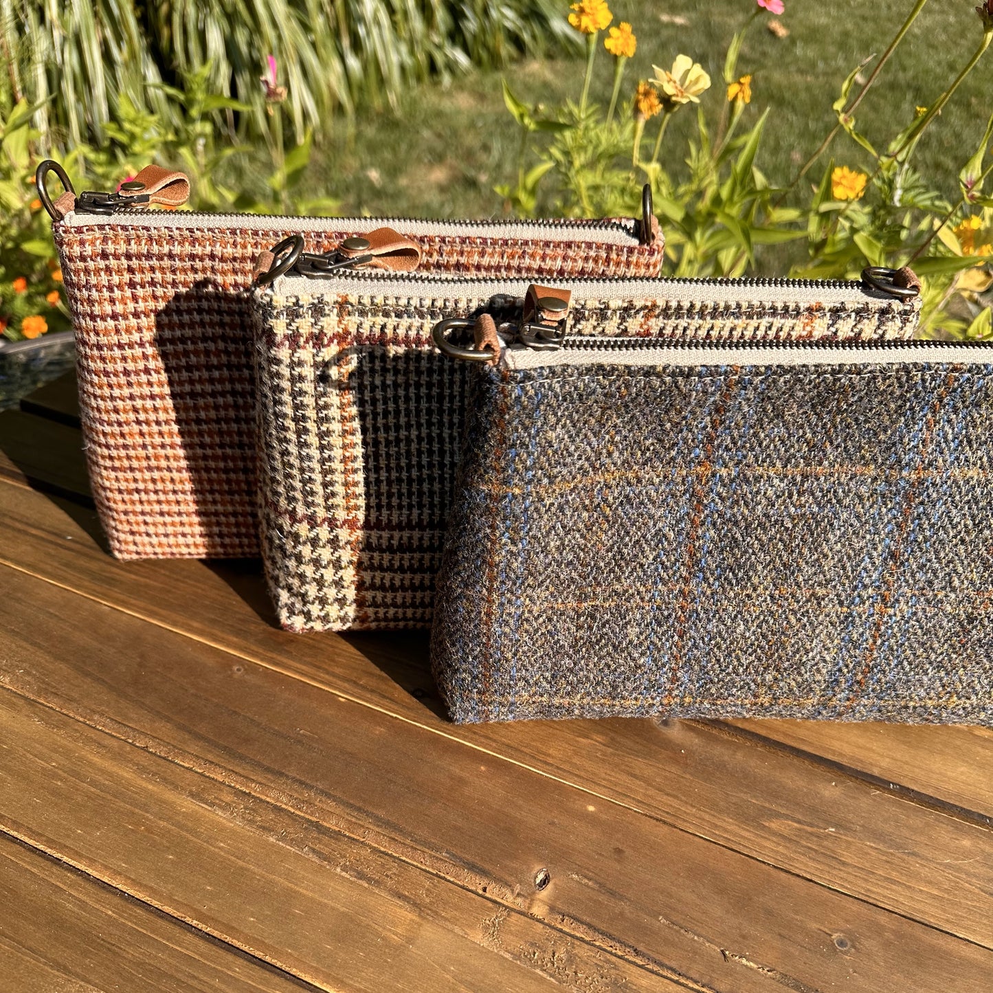 Harris Tweed® Shelly Pouch SquiresCanvasCreations.com