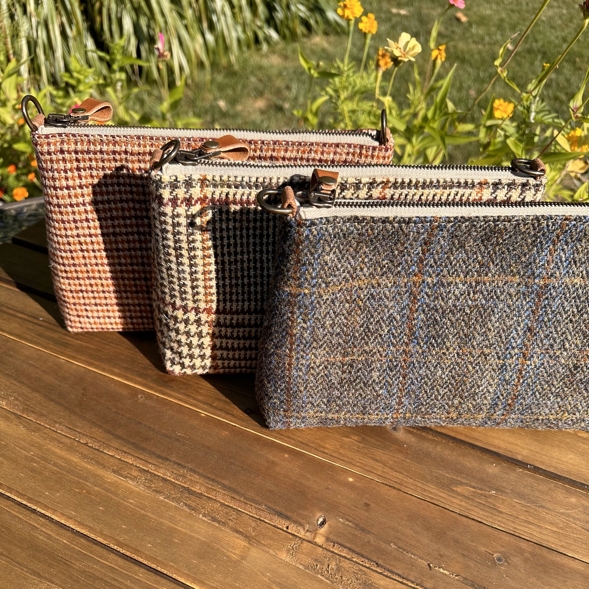 Harris Tweed® Shelly Pouch SquiresCanvasCreations.com