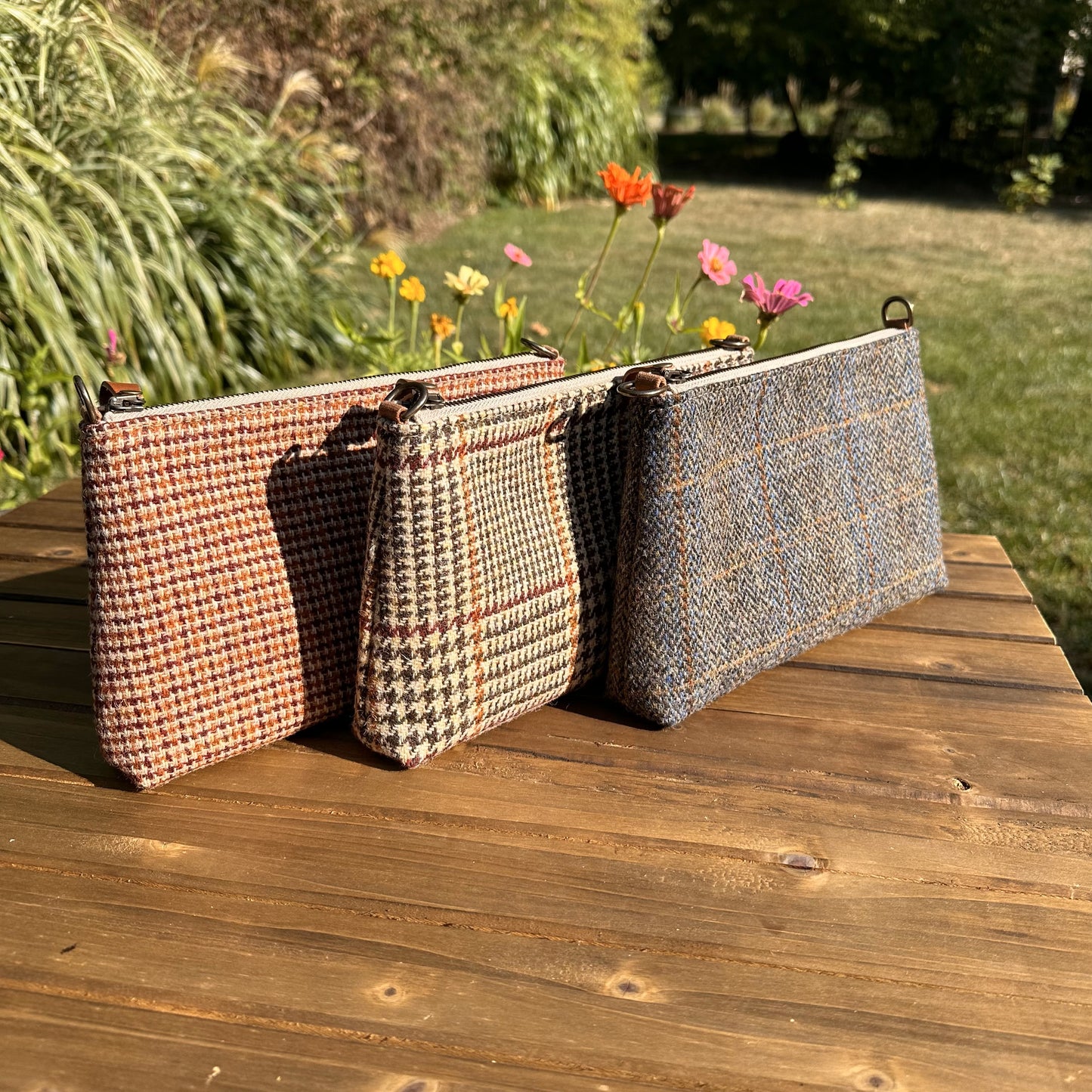 Harris Tweed® Shelly Pouch SquiresCanvasCreations.com