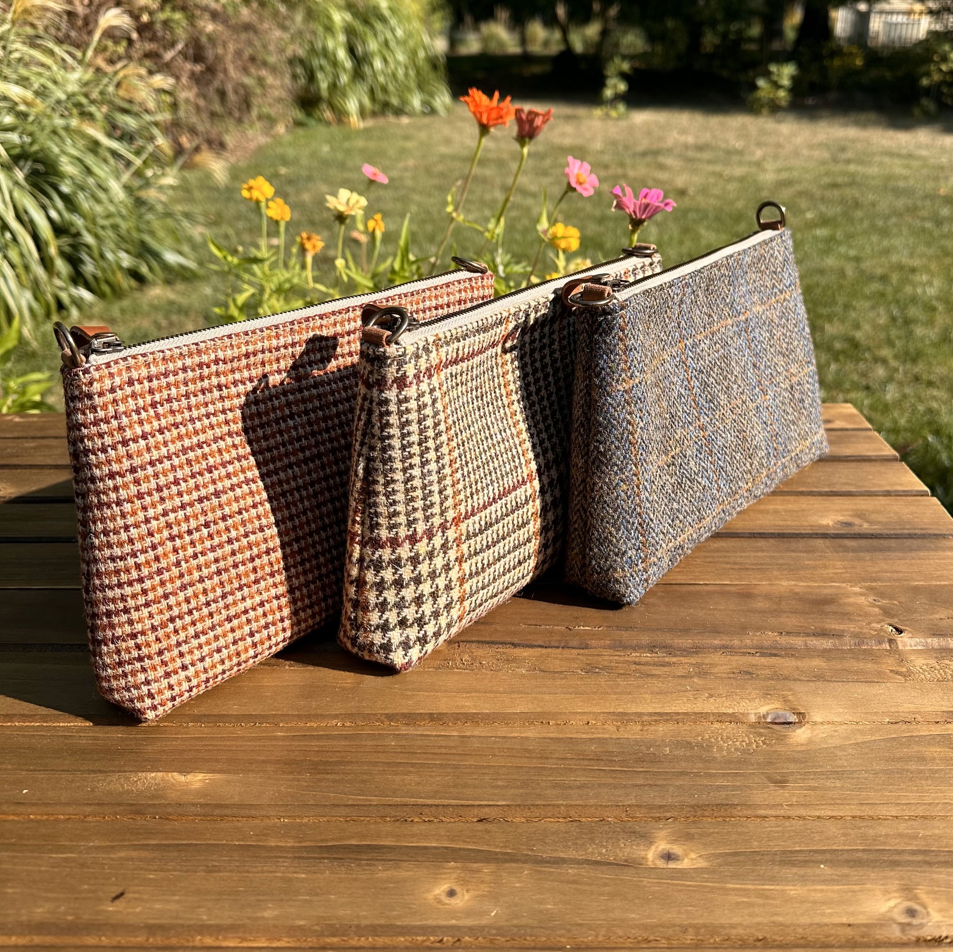 Harris Tweed® Shelly Pouch SquiresCanvasCreations.com