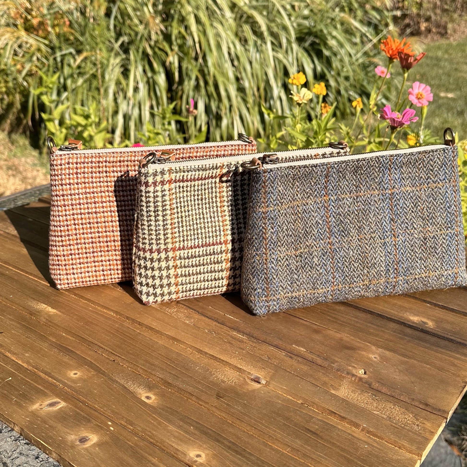 Harris Tweed® Shelly Pouch SquiresCanvasCreations.com