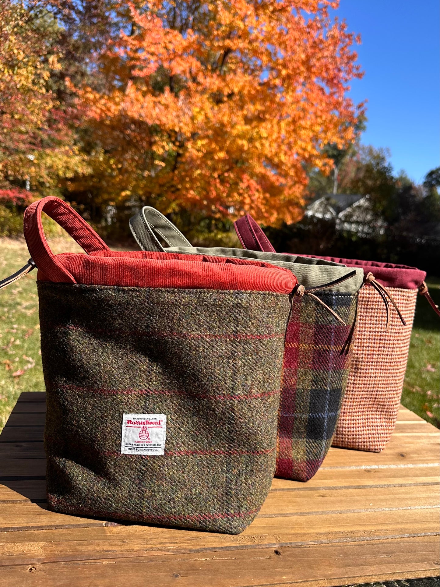 Harris Tweed® Highland Maker Bag SquiresCanvasCreations.com
