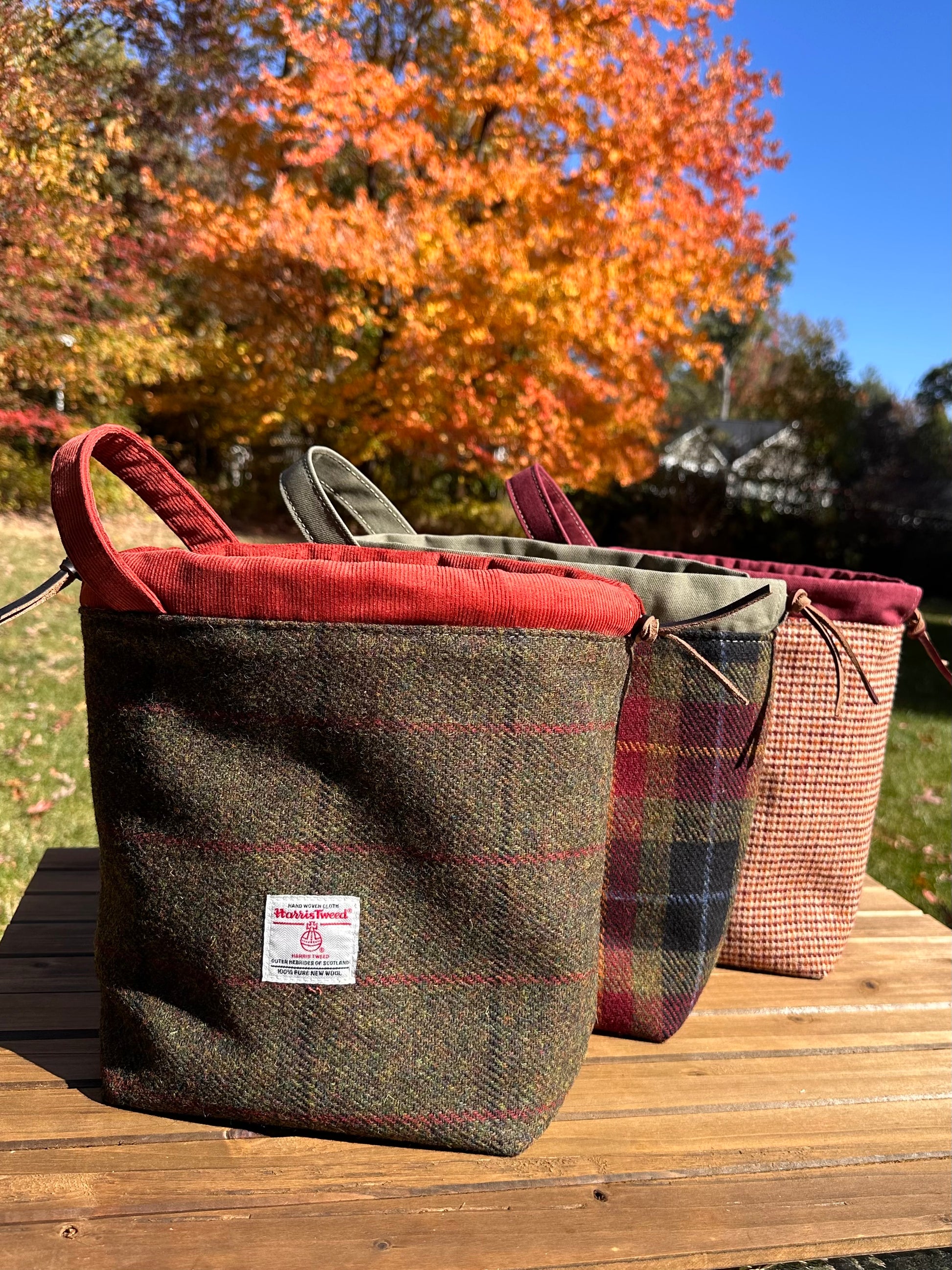 Harris Tweed® Highland Maker Bag SquiresCanvasCreations.com
