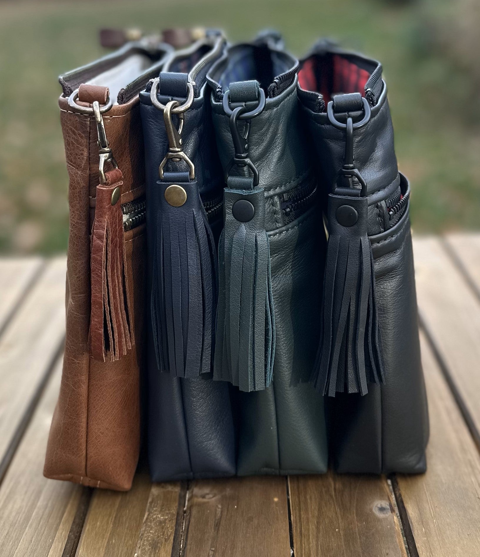 Leather Fairhaven Crossbody  SquiresCanvasCreations.com
