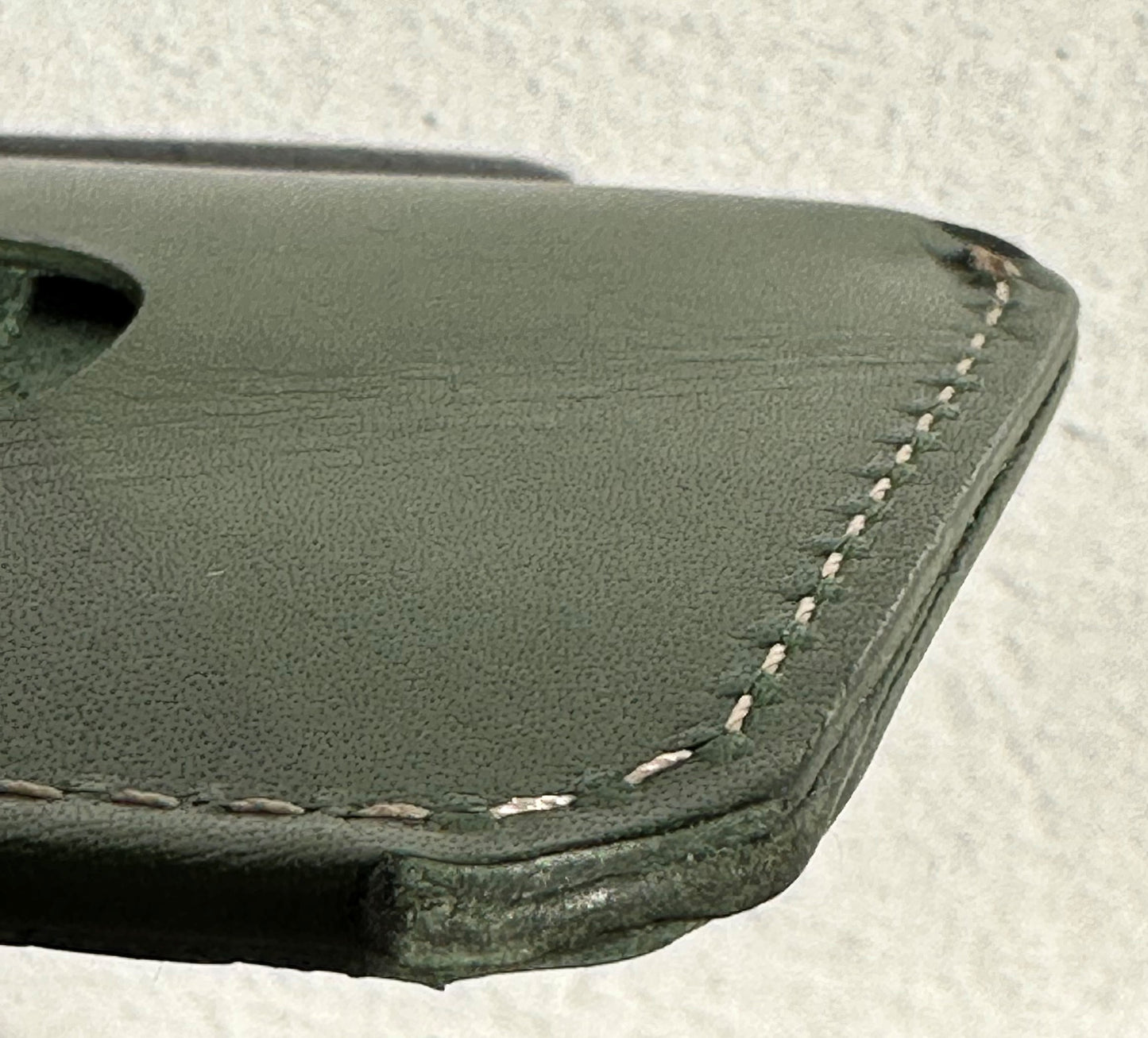 Peacock Green Korba Buffalo Leather Tilghman Island Wallet SquiresCanvasCreations