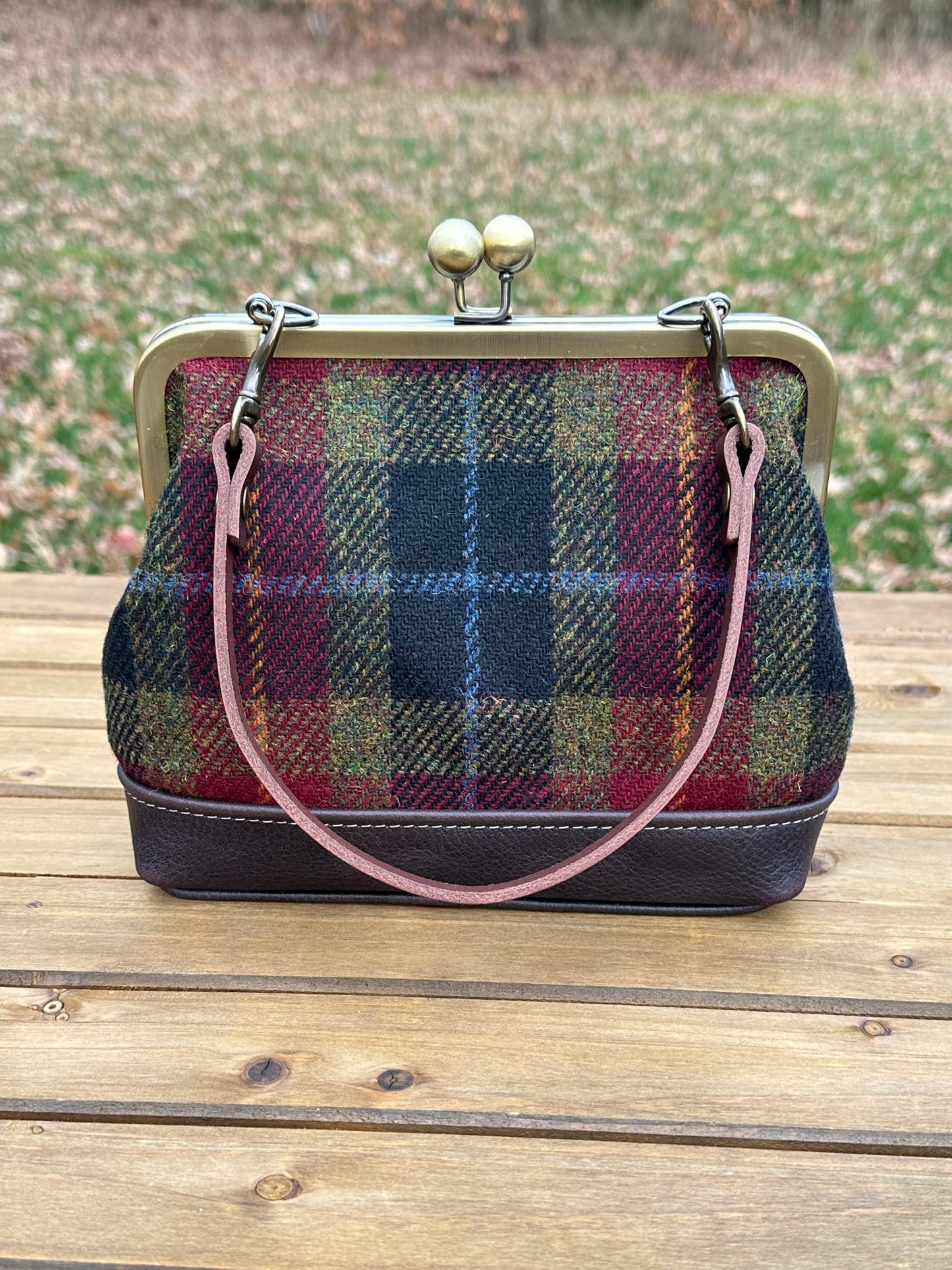 Harris Tweed® Princess Anne Kiss Lock Purse