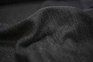 Black and Charcoal Herringbone