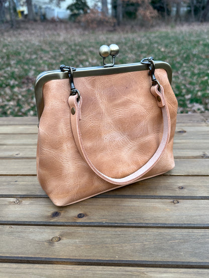 Made to Order: Leather Princess Anne Kiss Lock Purse