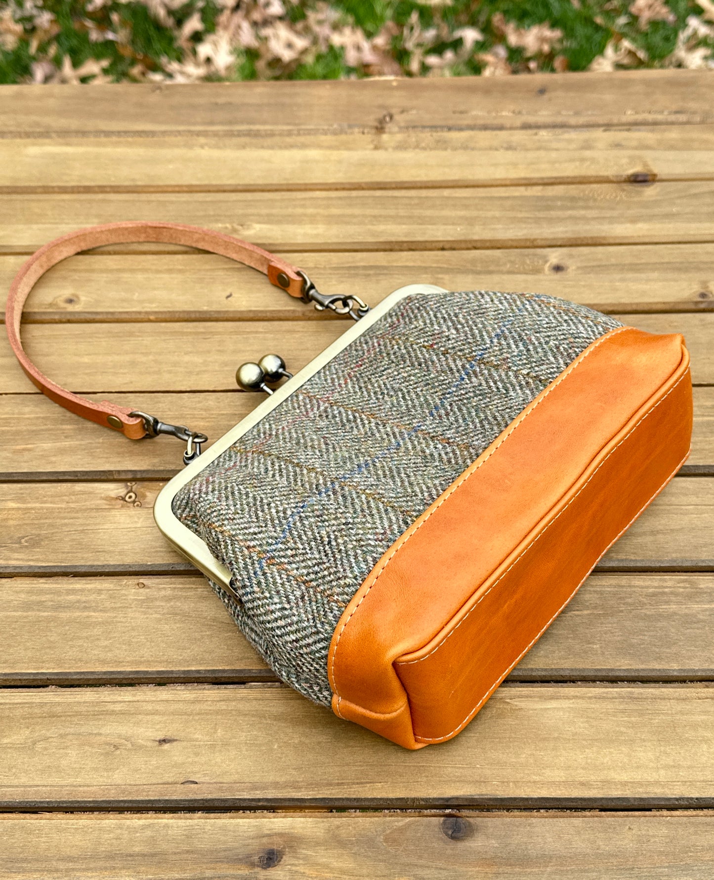 Harris Tweed® Princess Anne Kiss Lock Purse