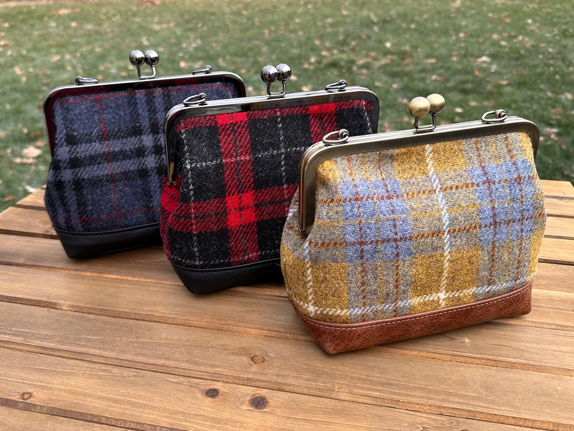 Harris Tweed® Princess Anne Kiss Lock SquiresCanvasCreations.com