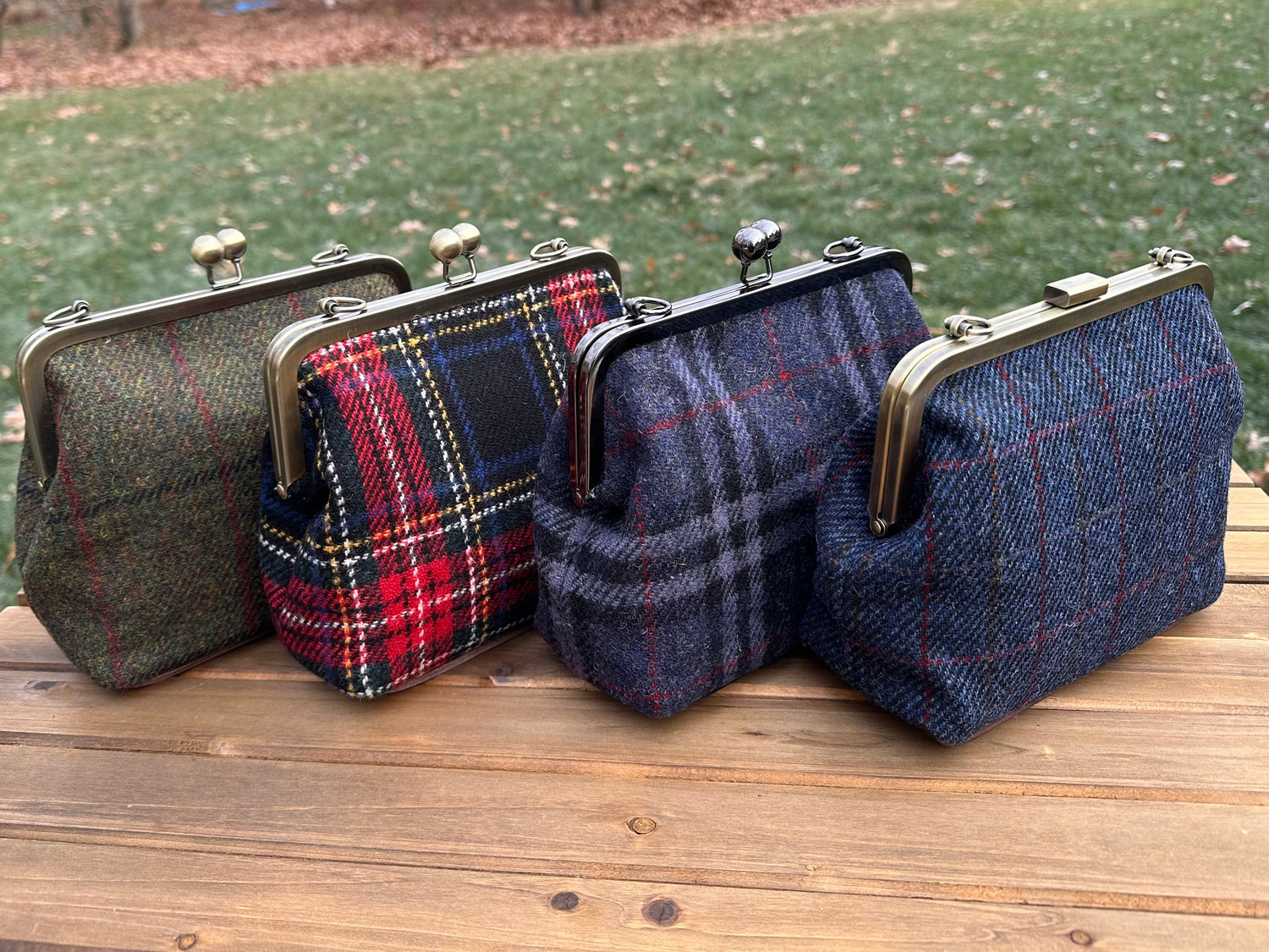 Harris Tweed® Princess Anne Kiss Lock SquiresCanvasCreations.com