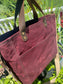 exas Maroon Waxed Canvas with Antique Brass HardwareOxford Tote SquiresCanvasCreation