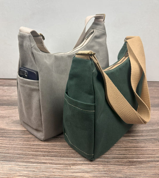 Canvas South Creek Hobo Bag with Cotton Webbing Strap SquiresCanvasCreatons.com