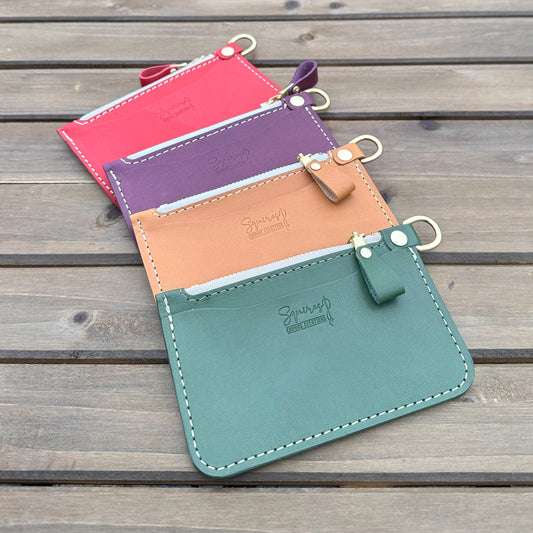 Korba Buffalo Leather with Brass Hardware Pocket Cruiser Wallet squirescanvascreations.com