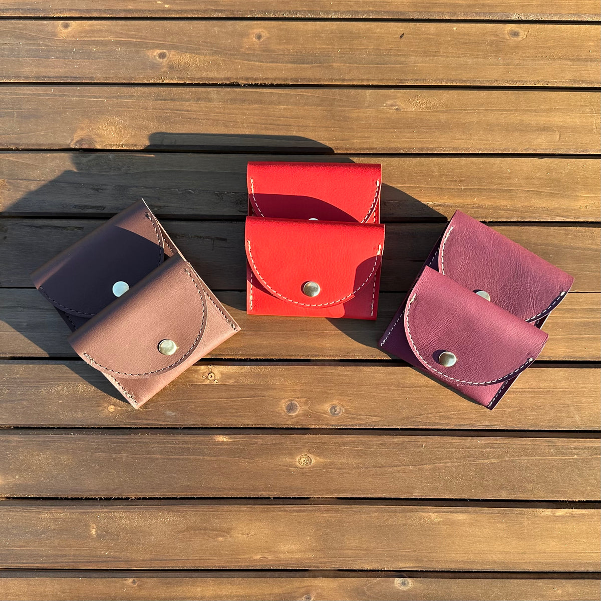 Rock Hall Leather Wallet Korba Buffalo Leather SquiresCanvasCreations.com
