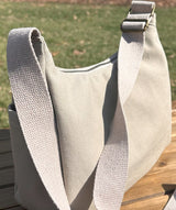 South Creek Hobo Bag Stone Brook 12oz Stone Washed Canvas with Natural Cotton Webbing Strap