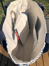 Blue Coral Tote Tidewater Tote squirescanvasecreations.com