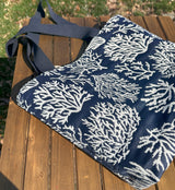 Blue Coral Tote Tidewater Tote squirescanvasecreations.com
