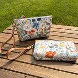 Strawberry Fields Rifle Paper Co Canvas with Antique Brass Chain Strap and Hardware Downtown Convertible Bag squirescanvascreations.com