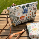 Strawberry Fields Rifle Paper Co Canvas with Antique Brass Chain Strap and Hardware Downtown Convertible Bag squirescanvascreations.com