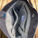 Monstera Rifle Paper Co Canvas with Solid Brass Hardware Mini Harborside Hobo Bag squirescanvascreations.com