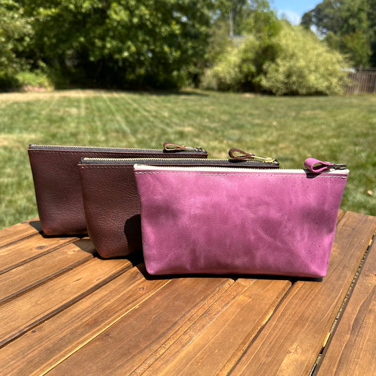 Leather Schooner Pouch