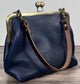 Leather Princess Anne Kiss Lock Purse